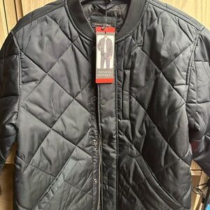 Banana Republic Men's Black Quilted Puffer Jacket
